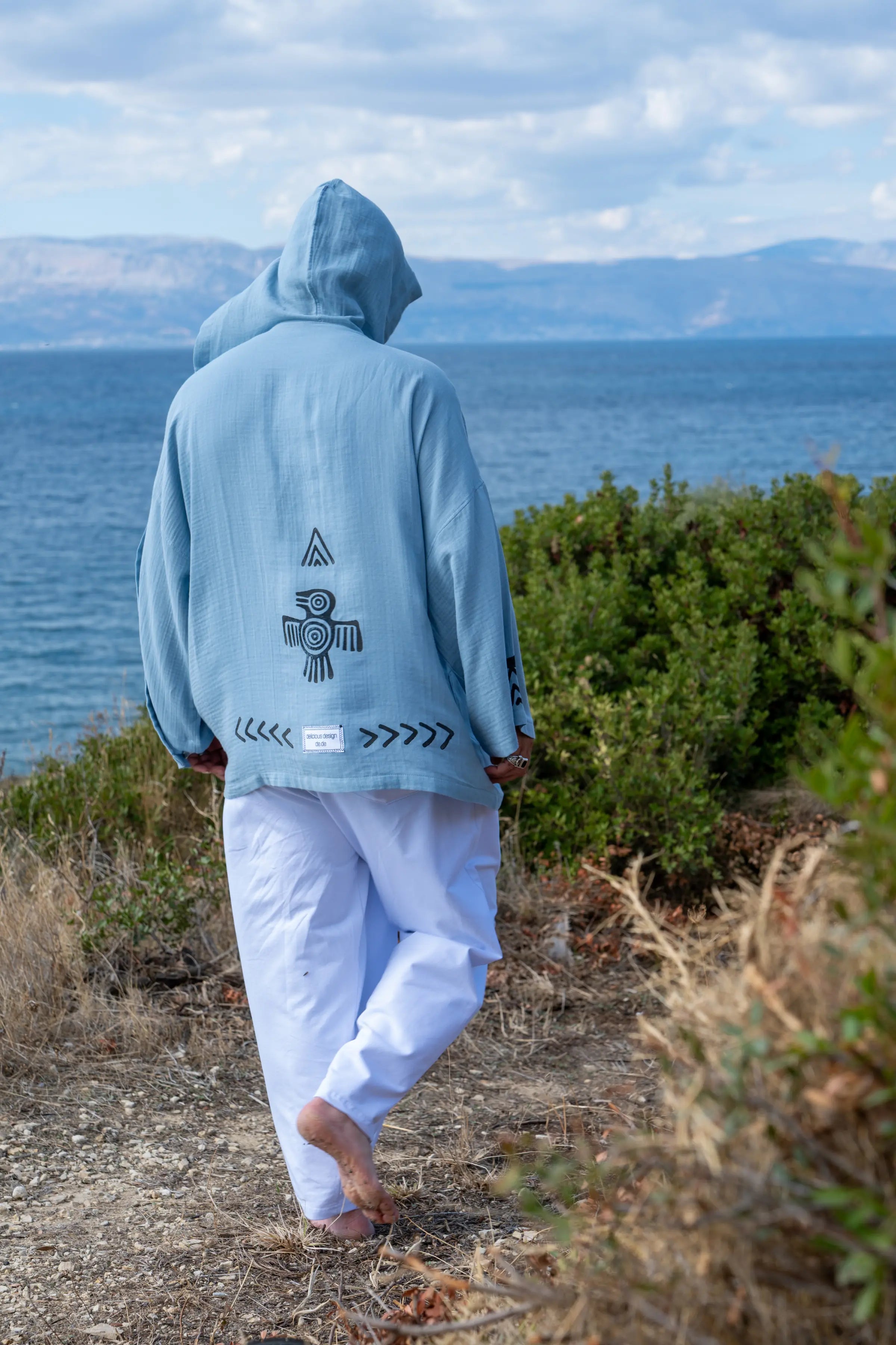 Super Light Kısa Kimono .2. Bulut Mavisi