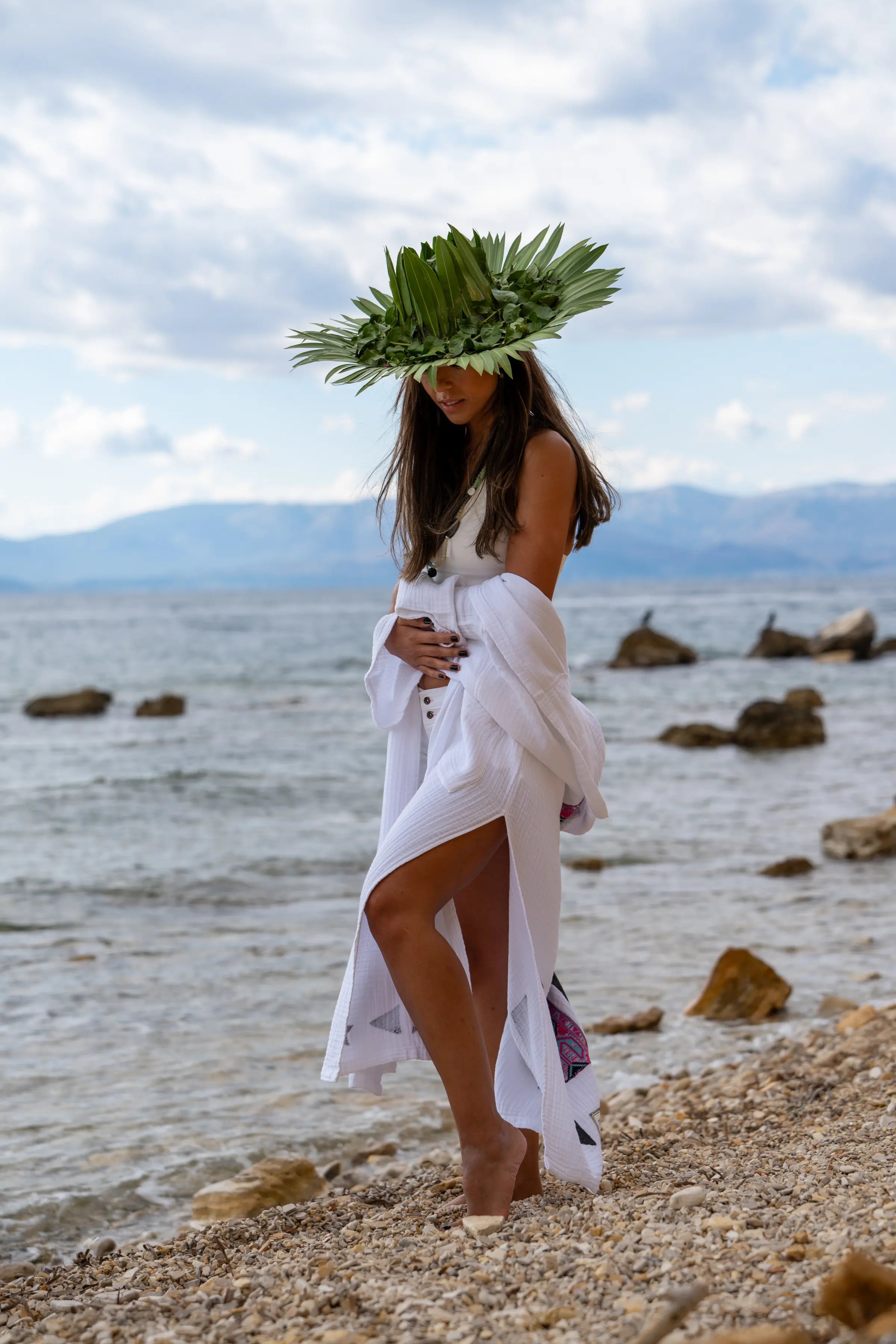 Uzun Kimono .5. Beyaz