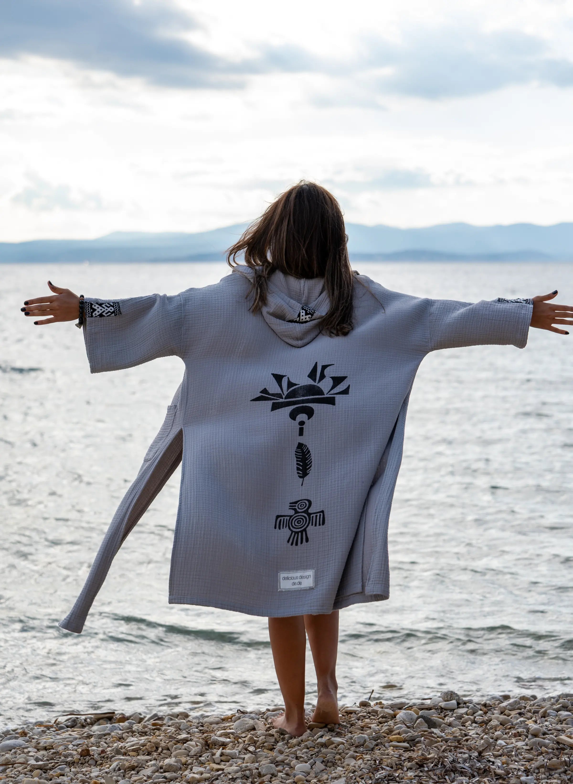 Uzun Kimono .10. Gri