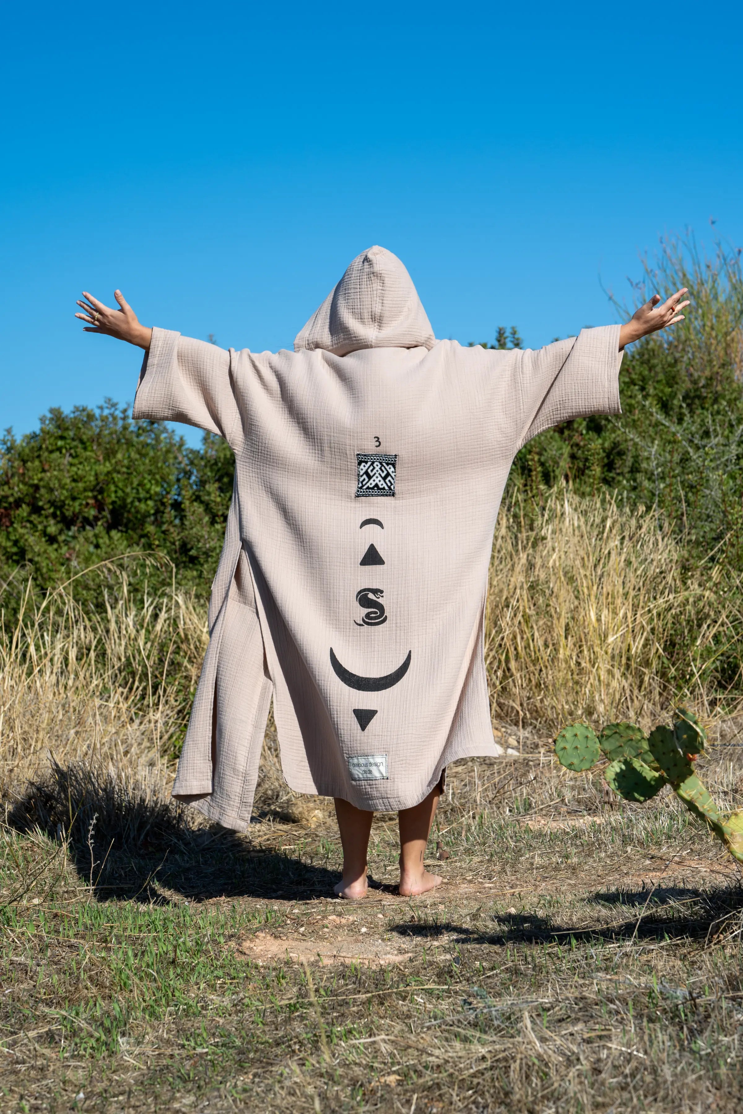 Uzun Kimono .14. Bej