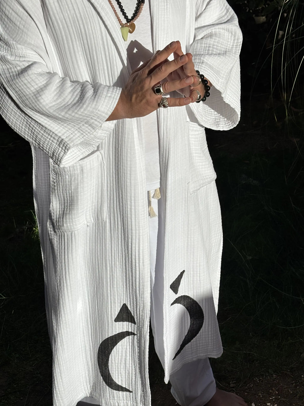 Uzun Kimono .12. Beyaz