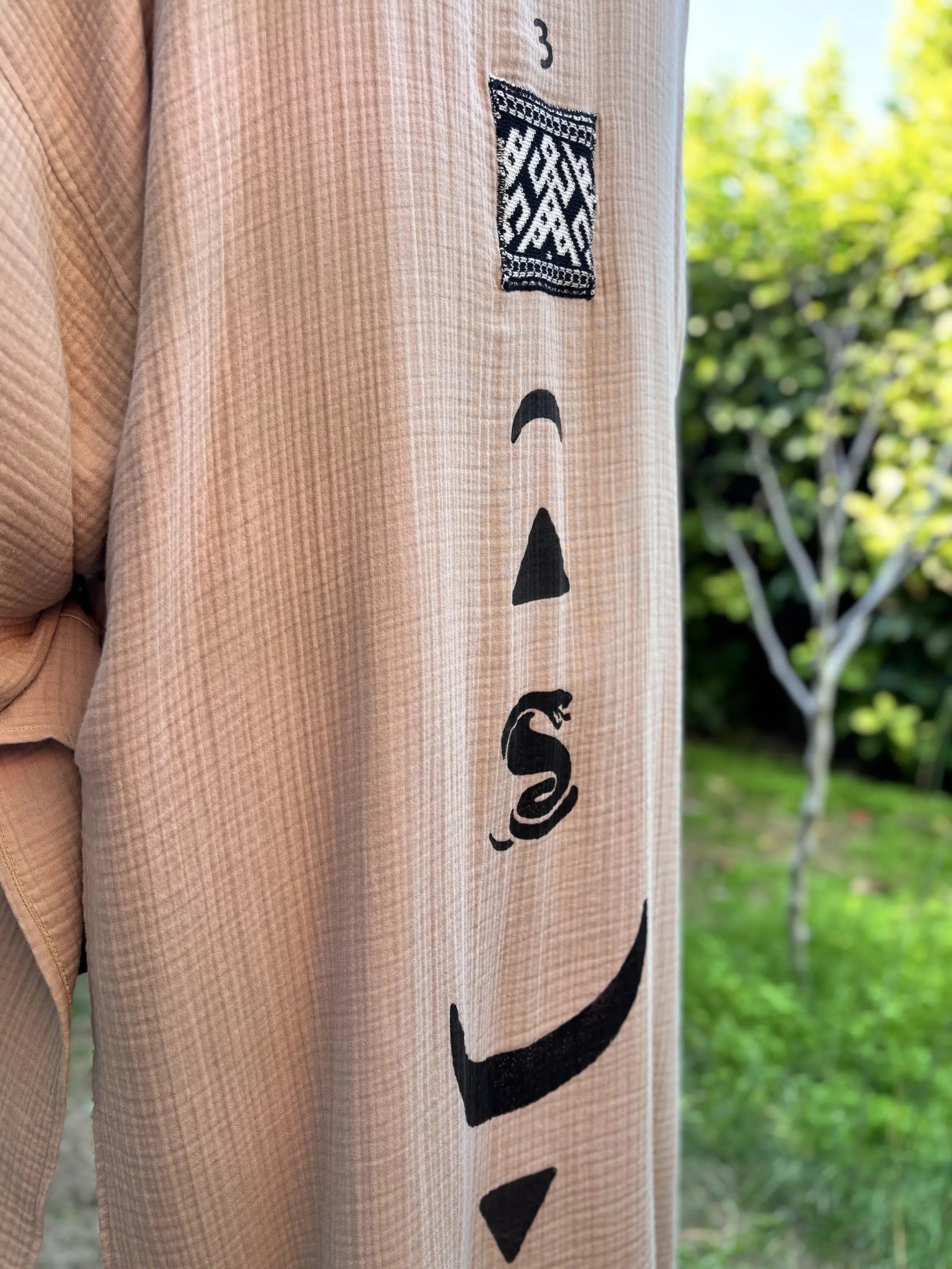 Uzun Kimono .14. Bej