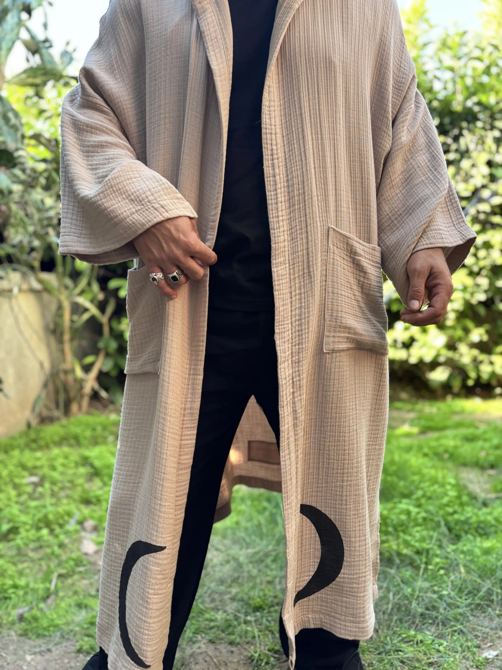 Uzun Kimono .14. Bej
