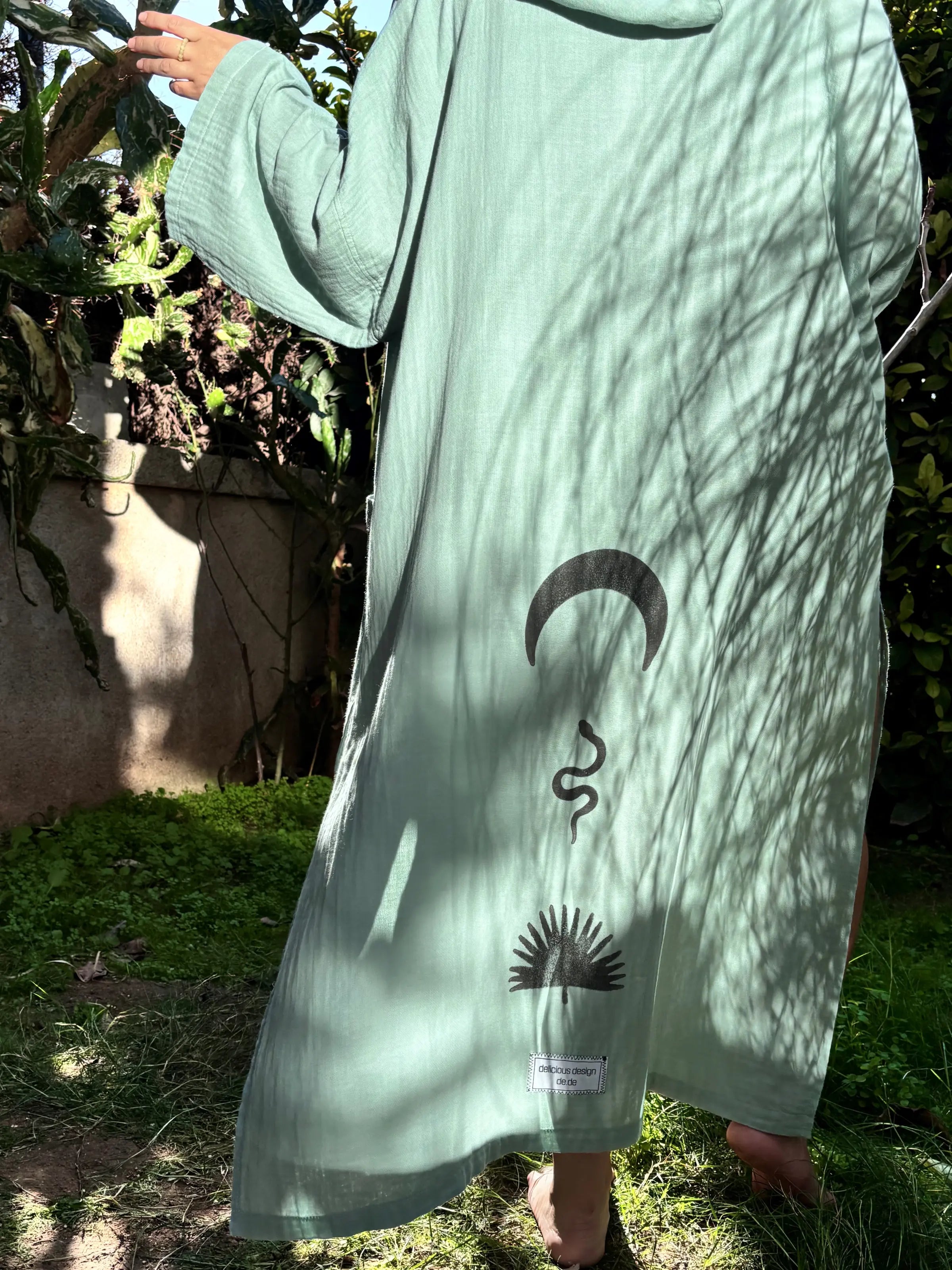 Super Light Uzun Kimono .1. Su Yeşili