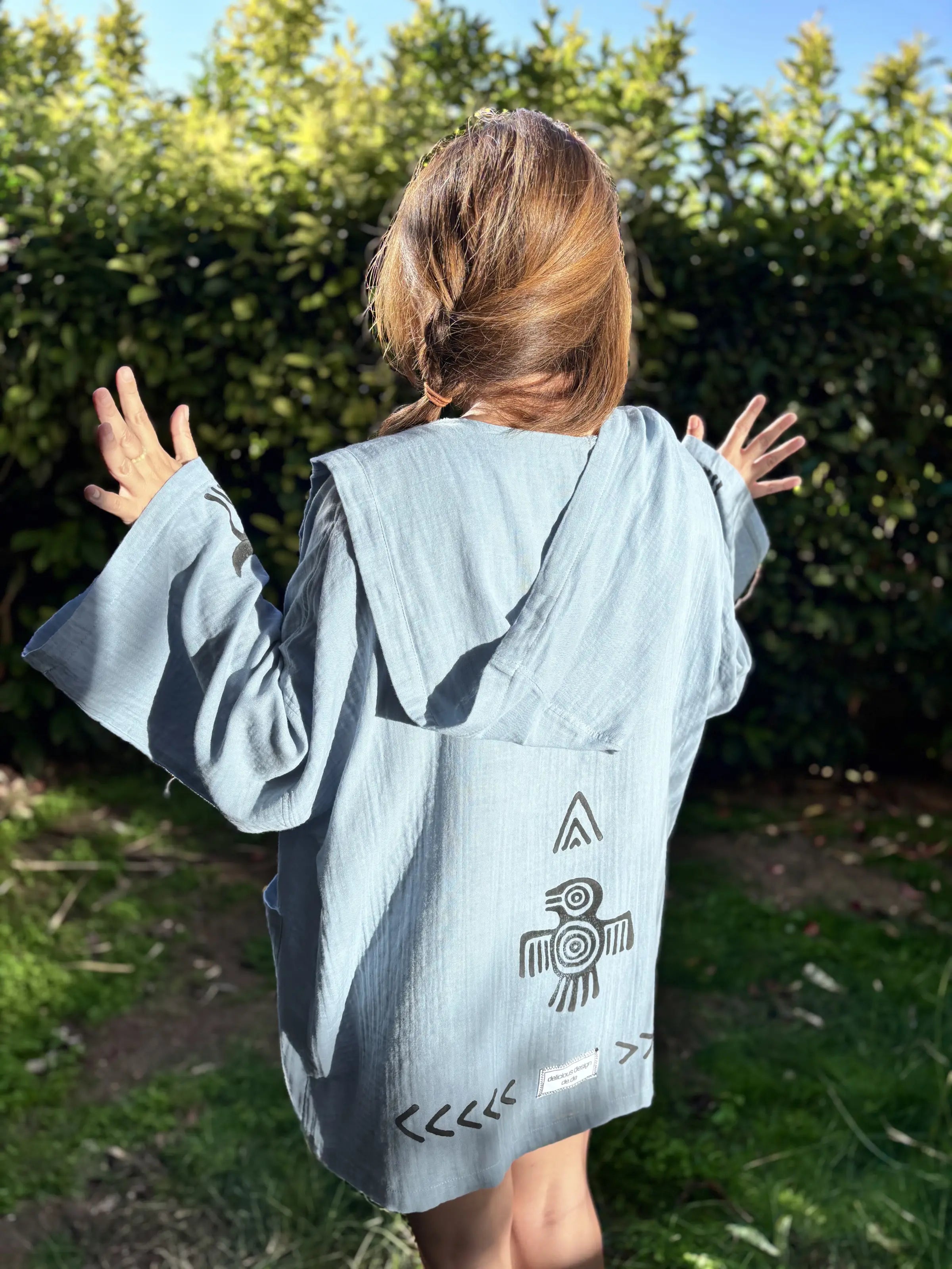 Super Light Kısa Kimono .2. Bulut Mavisi