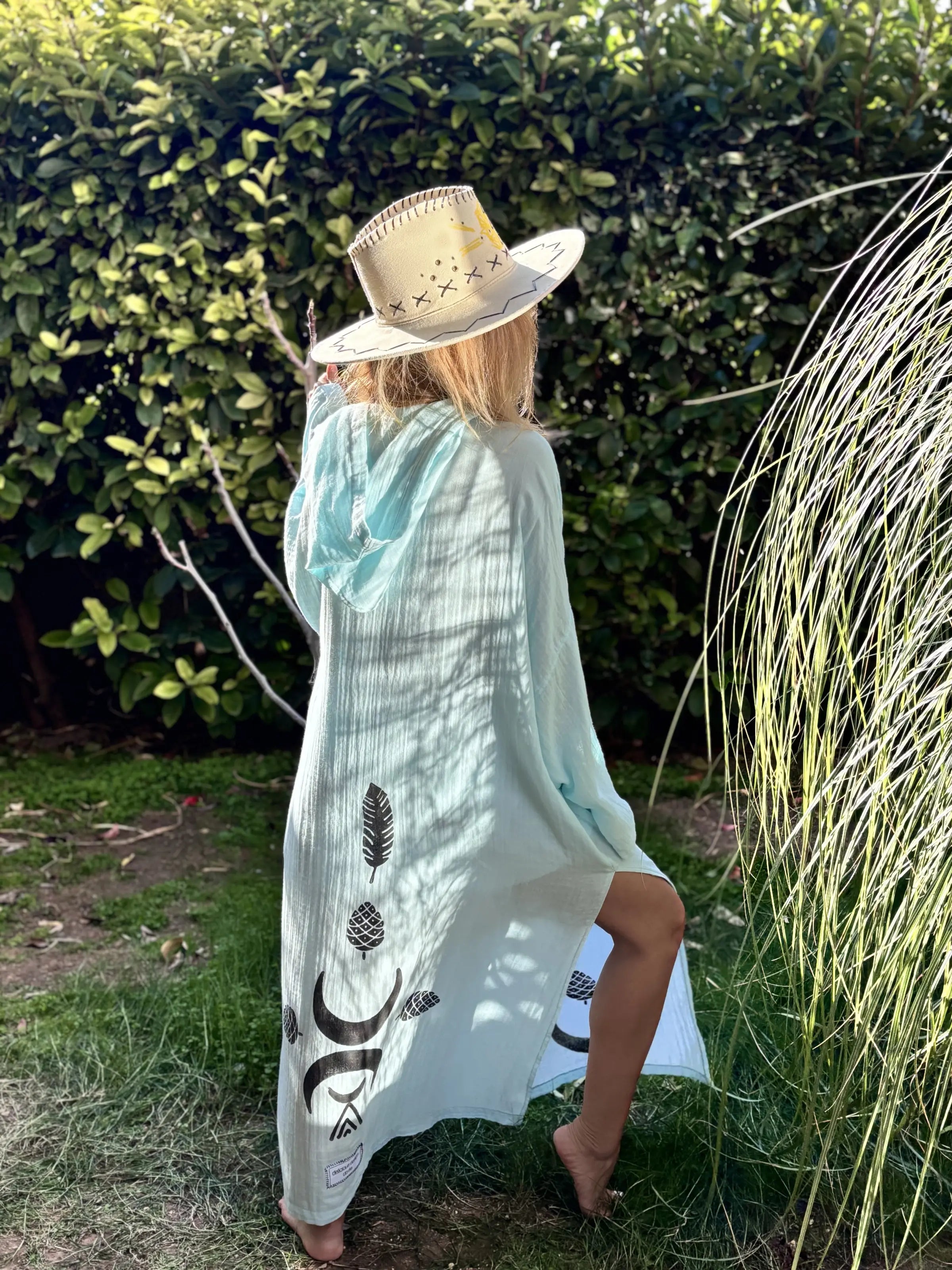 Super Light Uzun Kimono .2. Bulut Mavisi