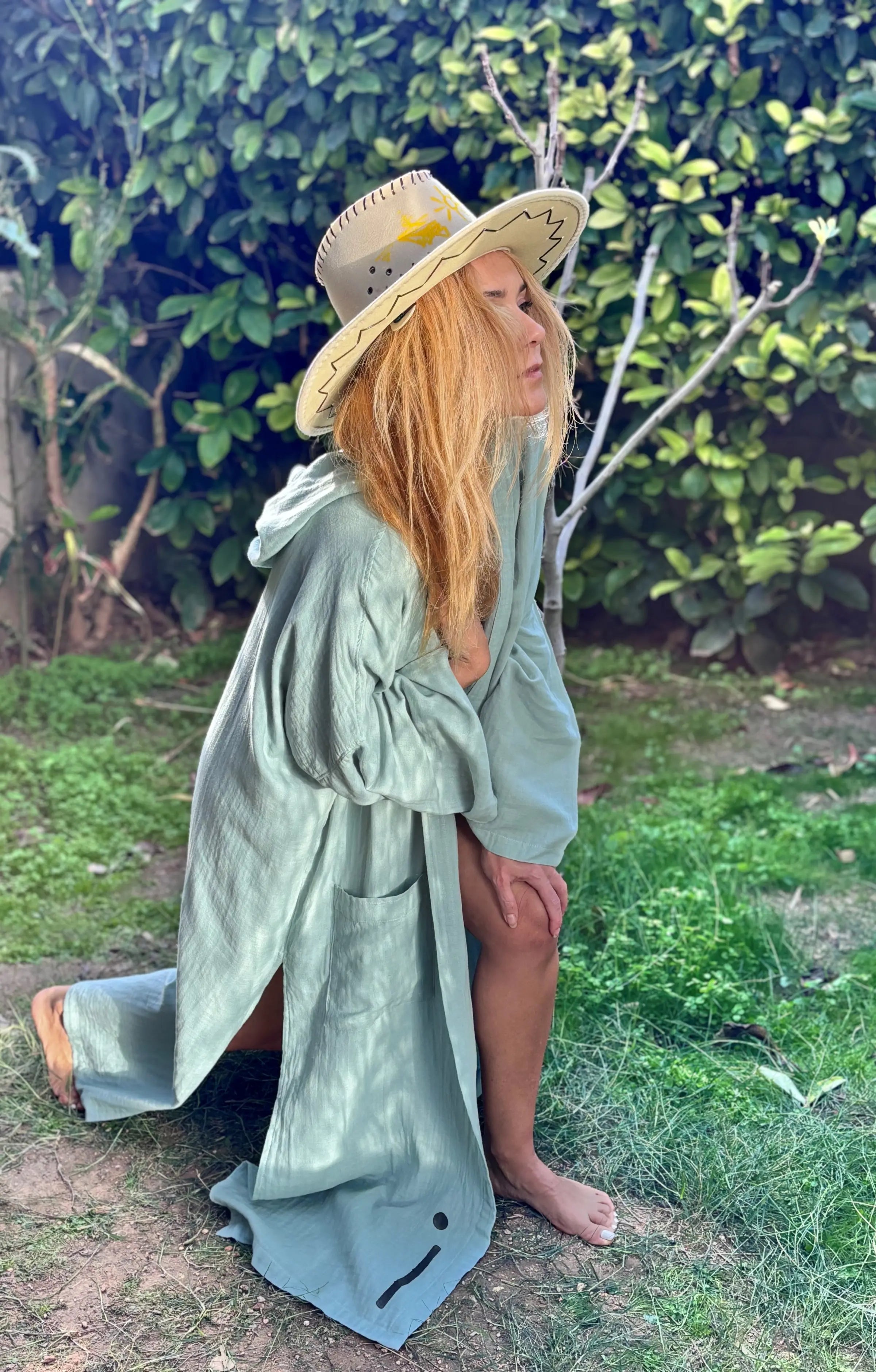 Super Light Uzun Kimono .1. Su Yeşili